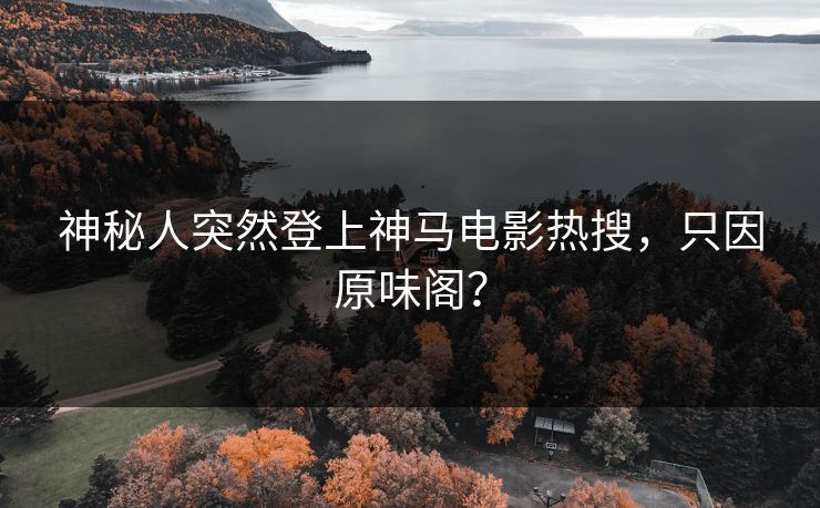 神秘人突然登上神马电影热搜，只因原味阁？
